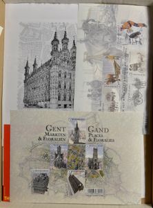 2005/2020 Accumulation of black and white and gift sheets, vf