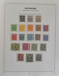 1945/2001 Extremely complete collection in 3 Davo albums with better sets mint including Heuss 1954 (also booklets), complete ** from 1954, vf