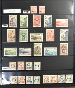 Collection of European countries in 4 ring binders, including Belgium and good France, incl. booklets (including 1952) and souvenir sheets, vf