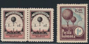 1926/1928 Vignettes balloon flight SolimBra 29 