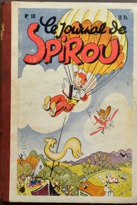 OLD COMIC STRIPS: including Spirou (7x, old editions), Bicot (3 items), etc.