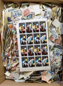 Thousands of stamps from various countries, mostly cancelled, vf/f/to be checked