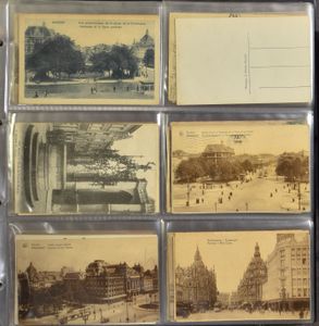 Antwerp and also Berchem, all small format in 2 modern binders (156 items)