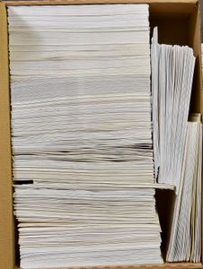 Extensive collection of postal items, cards, HK, stamps, in 7 boxes, mainly Belgium, France and Germany, mainly modern period, vf/f