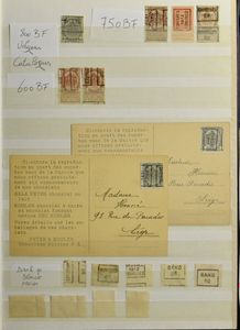 1896/1938 Accumulation in stockbook, nice variety of cancellations, vf/f