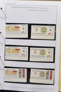 Special issues, including 16 albums on the Olympic Games, 2 albums on football and 2 albums on cycling, interesting historical material, vf/f/to be checked