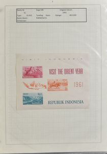 1961/2012 Collection of souvenir sheets from n° 1 in Leuchtturm folders, vf