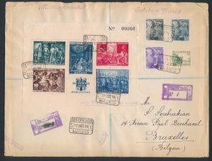 1936/45 Interesting collection of Civil War in ring binder and loose in folder, nice variety, many sent to Belgium, various types of censorship, propaganda cards, some mourning envelopes, for specialists, vf/f