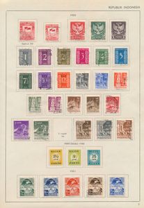 1950/1960 Collection on album leaves with RIS (without 