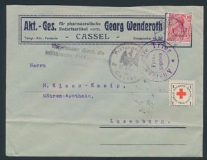 1915 Letter from Cassel (Germany) 