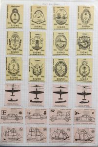 MATCHBOX LABELS: in 6 binders/folders, classified by country