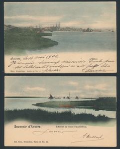 Views of the Scheldt, including the bend at Oosterweel (3 items)