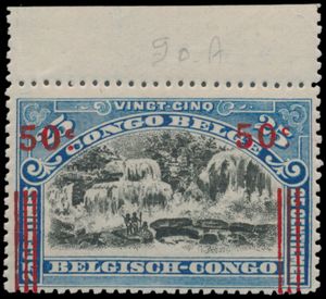 N° 86A, 89A and 90A '1915 issue overprinted' by error of the surcharge 'Recuperation', all with sheet margin, vf (OBP €435)