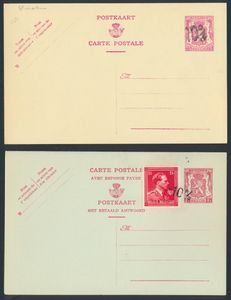 Accumulation of dozens of blank postcards, vf