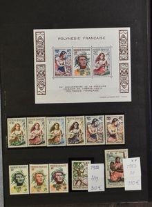 Collection in stockbook including Afrique Occidentale, Mauritania, St. Pierre et Miquelon, vf