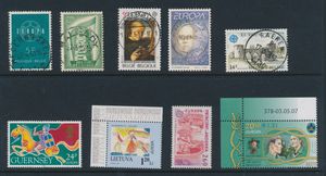 Stock of European stamps, mint and cancelled (mostly central cancellation), including joint issues from other countries, vf/f