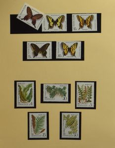 Accumulation of various countries in 8 books, including Vatican City, Italy, Switzerland, Belgium, France, Russia, Commonwealth, Scandinavia, vf/f/to be checked