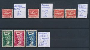 PA 2/4 **, Spanish Andorra 27A ** and *, 27Aa *, vf (€430)