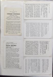 Death notices, in 12 binders, mostly modern, in 2 boxes