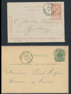 1873/1945 Accumulation +/-3000 stationery, interesting for stamp collectors, vf/f