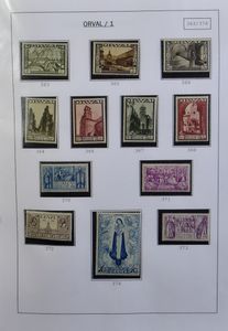 1933/1954 Collection in ring binder, including Grote Orval *, Rubens **, years '50 **/, LP, Preo **, KP, PU, some Belgian Congo, vf/f
