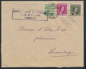 1919 Letter Luxembourg city with cancellation 