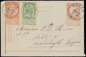 1896 Letter cards - N° 9, 