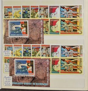Picasso, stock of souvenir sheets and stamps in 3 stockbooks (duplicates), Rep. de Guinea Ecuatorial, vf