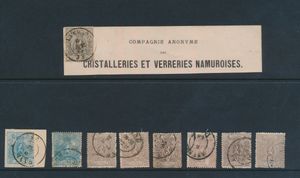N° 23/25 (9x) of which 2 on fragment, mixed quality and authenticity, for the specialist, f/to be checked