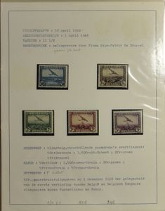 1914/1956 Small collection on sheets, including Antwerp stamp days *, 1005/7 **, airmail **, occupation */cancelled, vf/f