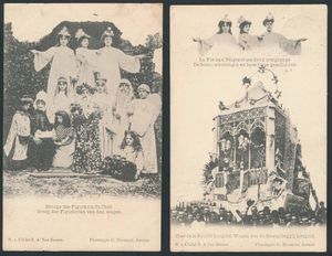 Maria's Heeren, burnt carriage, funeral procession, etc. + death notice (10 items)