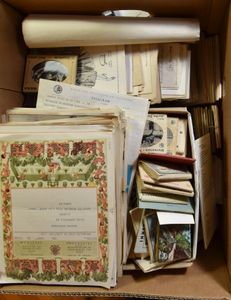 MISCELLANEOUS: Picture postcards, art cards, booklets, menus, etc.