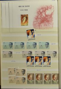 1960/2006 Stock nominal in 10 stockbooks, period 1970/2000 mostly 4x, vf