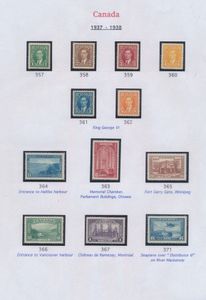 1937/1951 „George VI”, schöne Sammlung inkl. der verschiedenen Zähnungen, Special Delivery und Strafport, einwandfrei (SG £ 753)