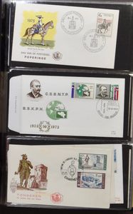 1961/1979 Extensive stock of thousands of FDCs in 4 shoe boxes and 1 album, vf