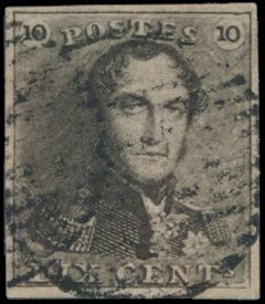 N° 1-V24 (Balasse) - Ligne oblique dans la ligne supérieure du cadre à droite, cachet légèrement illisible, position 190, tb