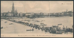 Grote Markt (4-part) and footbridge (3-part) over the Schilde (2 items)