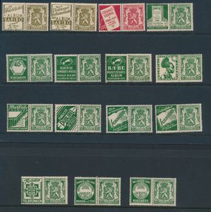 PU 74/95, except PU 77, PU 79/81, PU 87/88, PU 90, total 15 values, vf 