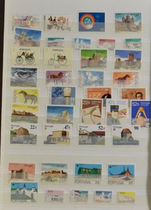 1945/1987 Startverzameling in Schaubek album en insteekboek, volledige reeksen en ** vanaf 1973, boekjes, Azoren en Madeira, zm/m