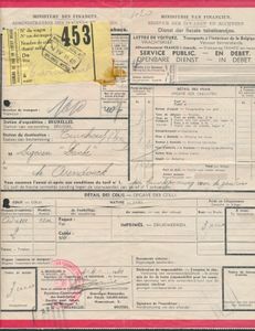 1901/1919 Accumulation de 39 lettres de voiture (sans timbres), dont de meilleurs cachets tels que 