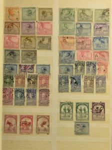 Accumulation de divers pays dans 5 livres, dont Cept, Vatican, Berlin, territoires belges, tb/b/à voir