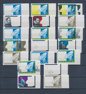 N° 876/78 ‘Johannes Kepler’, 19 progressive colour proofs, imperforate, vf