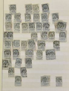 Accumulation of thousands of stamps, classified by cancellation from A-Z, vf/f/to be checked
