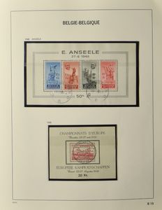 1945/1990 + 1973/1990 + BZ collection, mostly very nice to beautifully cancelled in 3 Davo albums, including better sets from the 1950s, f/to be checked