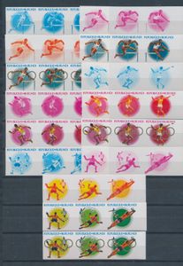 N° 856/64 ‘Olympic Games Moscow’, 15 progressive colour proofs, imperforate **, vf