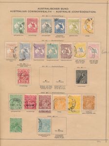 1913/1950 Collection on album leaves from n° 1 with officials, 2 letters 1931, vf/f/to be checked