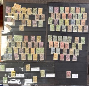 Nice selection of central, legible cancellations, several better values, vf/f/to be checked (Very high catalogue value + COBA)