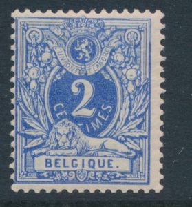 N° 27B „2c. kräftiges Blau” in Zähnung 14, einwandfrei (OBP €100)