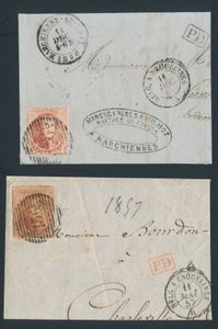 Accumulation de 5 avers avec tous les médaillons 