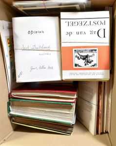 Accumulation of various countries in exchange books, stockbooks, including many from Belgium (e.g. special issues Buzin), also some literature present, interesting to check, vf/f/to be checked